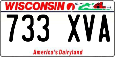 WI license plate 733XVA