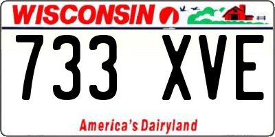 WI license plate 733XVE