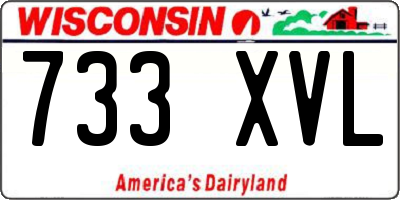 WI license plate 733XVL