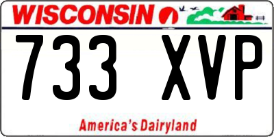 WI license plate 733XVP