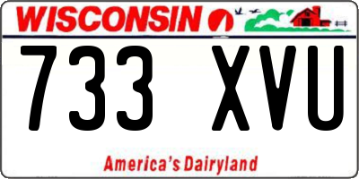 WI license plate 733XVU