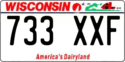 WI license plate 733XXF