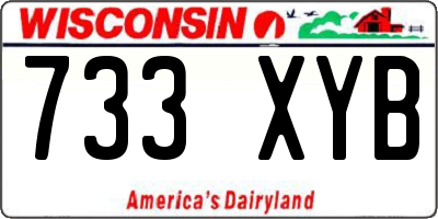 WI license plate 733XYB
