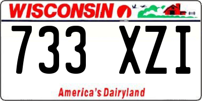 WI license plate 733XZI