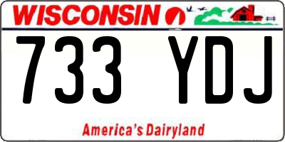 WI license plate 733YDJ