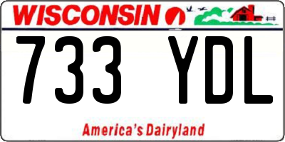 WI license plate 733YDL