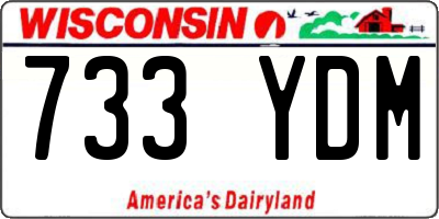 WI license plate 733YDM