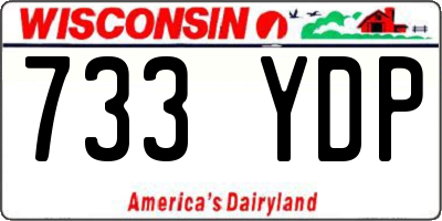 WI license plate 733YDP