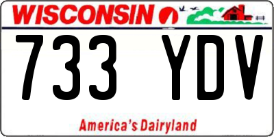 WI license plate 733YDV