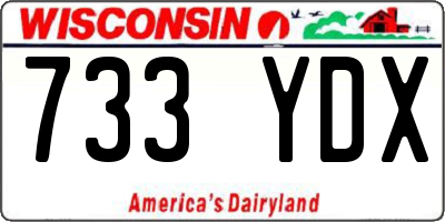 WI license plate 733YDX