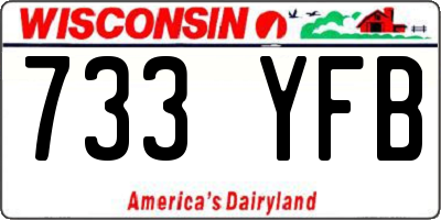 WI license plate 733YFB