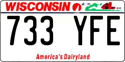 WI license plate 733YFE