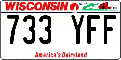 WI license plate 733YFF