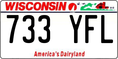 WI license plate 733YFL