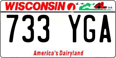 WI license plate 733YGA