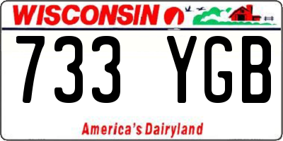 WI license plate 733YGB
