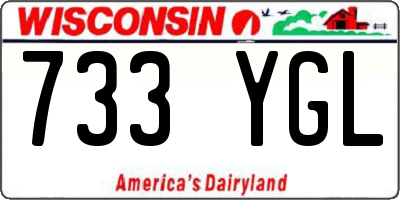 WI license plate 733YGL