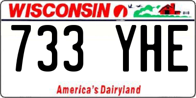 WI license plate 733YHE