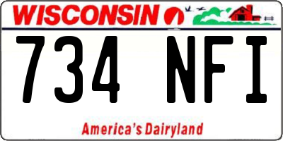 WI license plate 734NFI