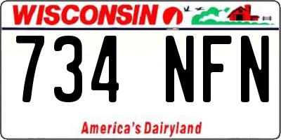 WI license plate 734NFN