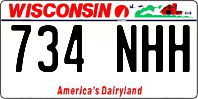WI license plate 734NHH