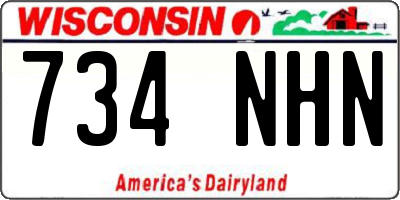 WI license plate 734NHN