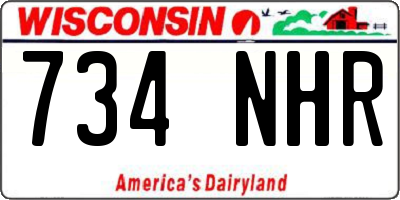 WI license plate 734NHR