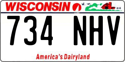 WI license plate 734NHV