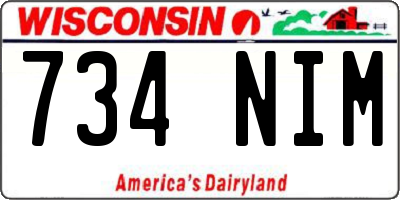 WI license plate 734NIM