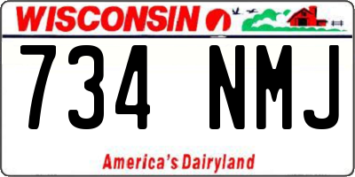 WI license plate 734NMJ