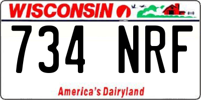 WI license plate 734NRF