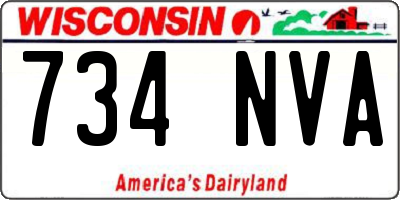WI license plate 734NVA
