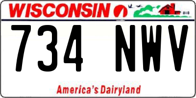 WI license plate 734NWV
