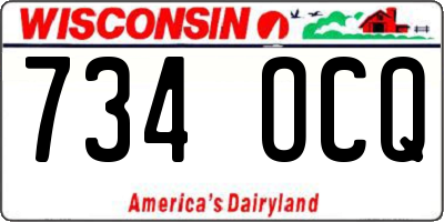 WI license plate 734OCQ