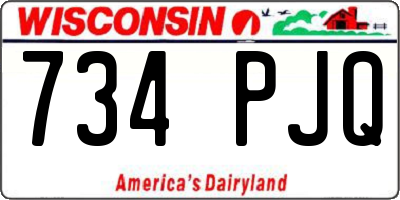 WI license plate 734PJQ