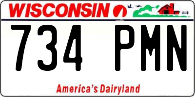 WI license plate 734PMN