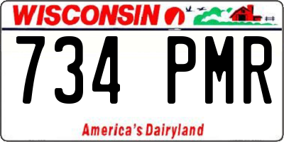 WI license plate 734PMR