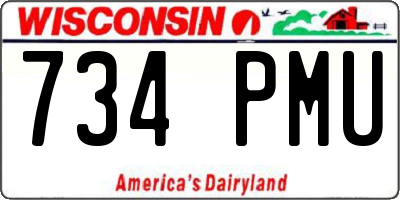 WI license plate 734PMU