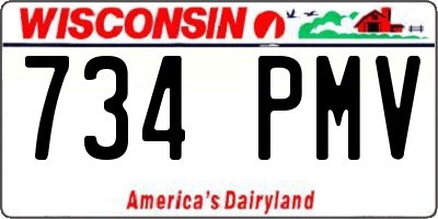 WI license plate 734PMV