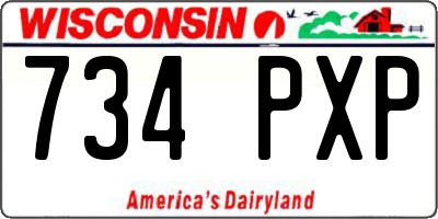 WI license plate 734PXP
