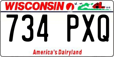 WI license plate 734PXQ
