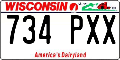 WI license plate 734PXX