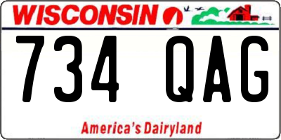WI license plate 734QAG