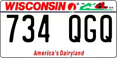 WI license plate 734QGQ