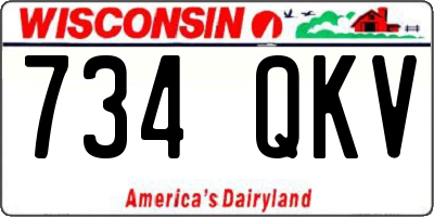 WI license plate 734QKV