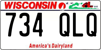 WI license plate 734QLQ
