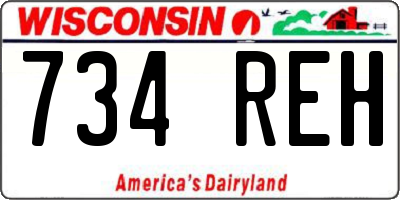 WI license plate 734REH