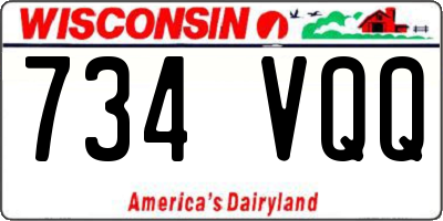 WI license plate 734VQQ
