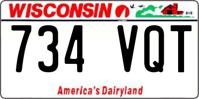 WI license plate 734VQT