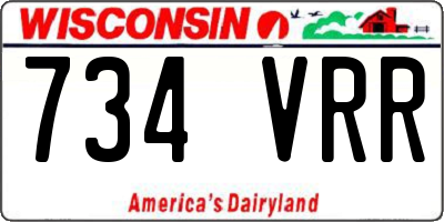 WI license plate 734VRR